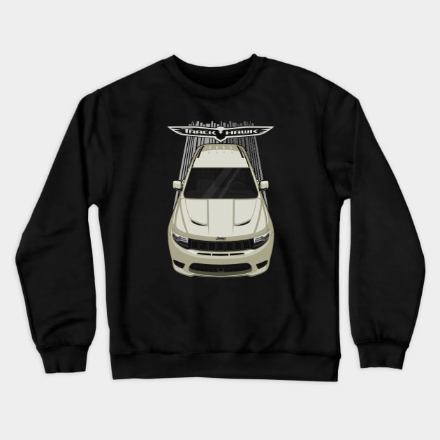 Jeep Grand Cherokee Trackhawk - Ivory 3 White Crewneck Sweatshirt by V8social